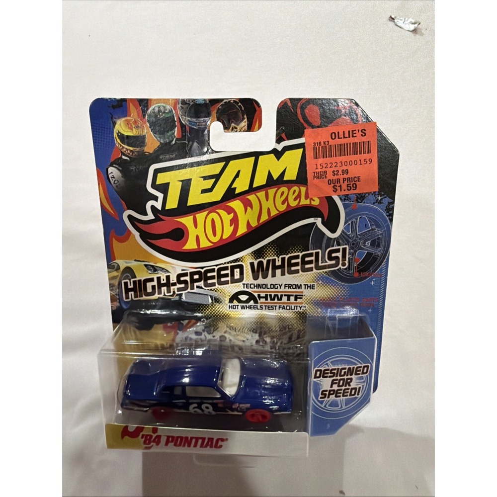 Team‎ Hot Wheels "High Speed Wheels"  '84 Pontiac Grand Prix. New Factory Sealed
